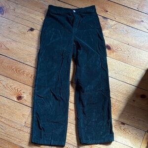 Madewell Emmett Wide-Leg Corduroy Pants – Dark Green – Size 26